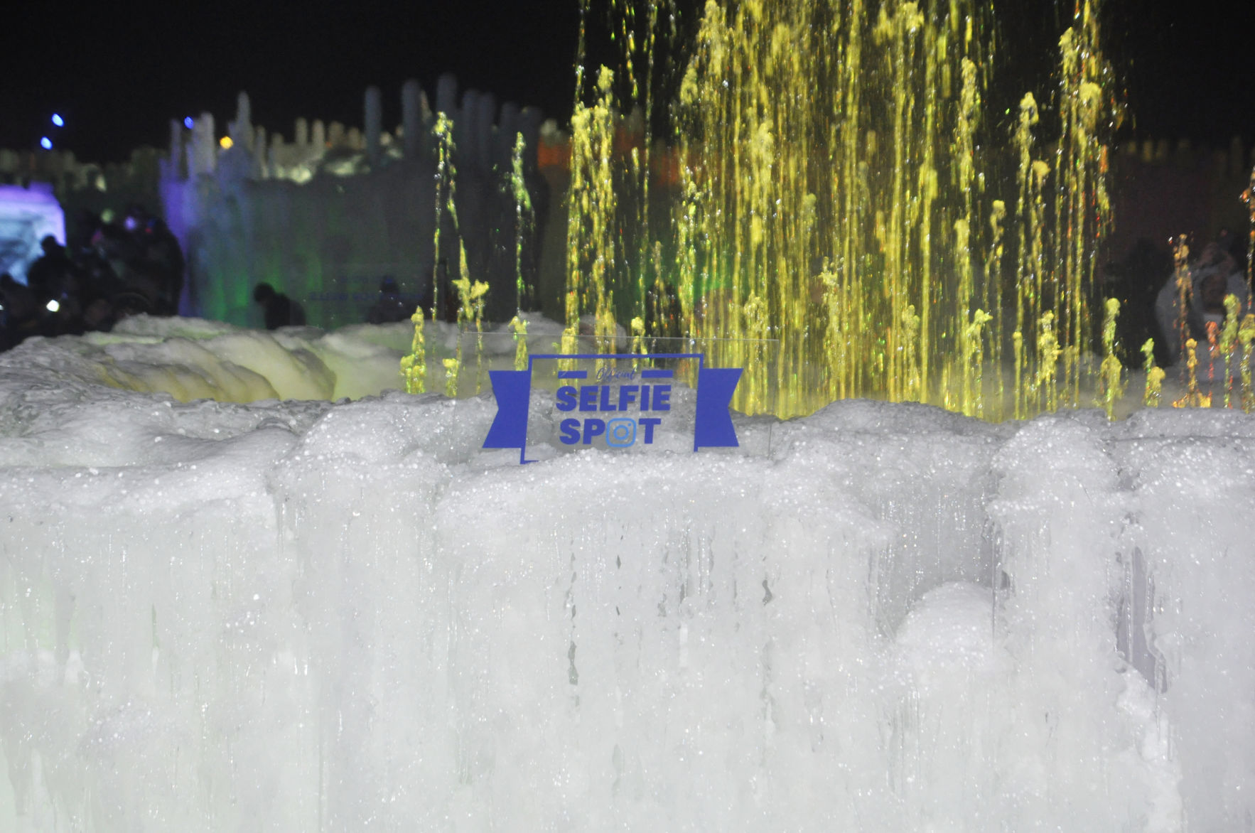 Picture-perfect location in ice castle